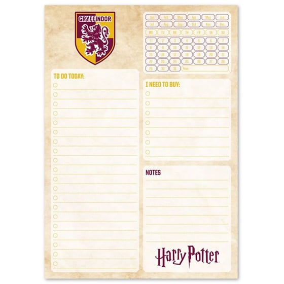 Ημερολόγιο Πλάνο Erik To Do List Α5 Harry Potter Gryffindor image 0