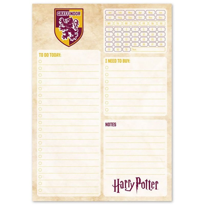 ERIK Ημερολόγιο Πλάνο Erik To Do List Α5 Harry Potter Gryffindor