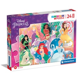 Παιδικό Παζλ Clementoni Maxi Super Color Princesses (24 Κομμάτια)
