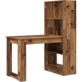 Γραφείο VidaXL από Επεξεργασμένο Ξύλο 122x67x145 cm - Παλιό Ξύλο
