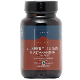 Ειδικό Συμπλήρωμα Διατροφής Terranova Bilberry, Lutein και Astaxanthin - 50 κάψουλες