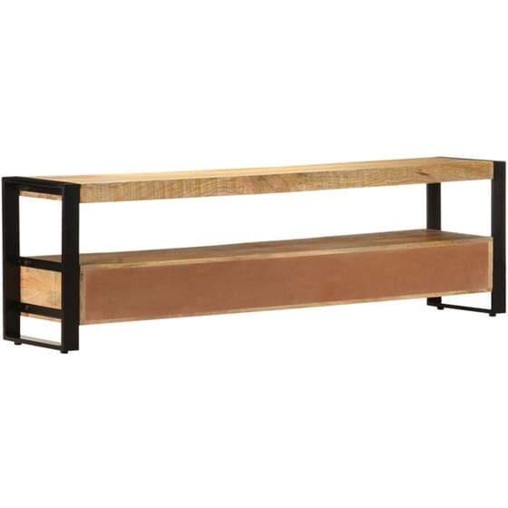 Έπιπλο Τηλεόρασης VidaXL από Ξύλο 150x30x45cm - Kαφέ/Μαύρο image 3