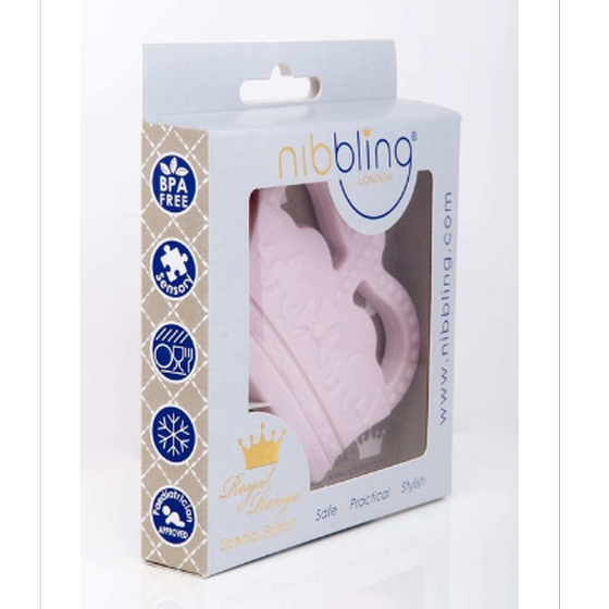 Μασητικό Οδοντοφυίας Nibbling Crown Pink Ροζ Br74222 image 2