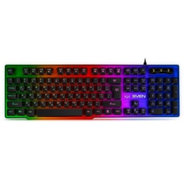 Sven KB-G8500 Gaming Μεμβράνης Ενσύρματο Πληκτρολόγιο RGB Μαύρο (US)