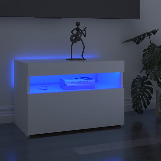 Έπιπλο Τηλεόρασης VidaXL από Μοριοσανίδα 60x35x40cm - Λευκό image 2