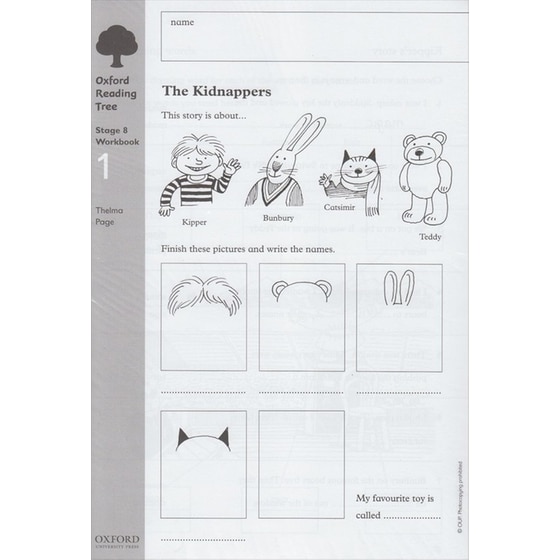 Oxford Reading Tree: Level 8: Workbooks: Workbook 1: The Kidnappers and Viking Adventures (Pack of 6) image 0