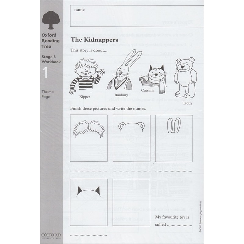 Oxford Reading Tree: Level 8: Workbooks: Workbook 1: The Kidnappers and Viking Adventures (Pack of 6)