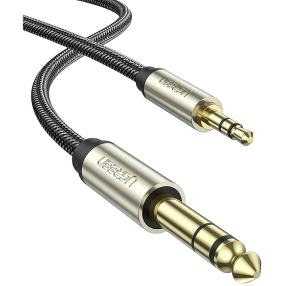 Ugreen Καλώδιο Ήχου TRS 6.3mm male - Jack 3.5mm male - 5m - Ασημί image 0