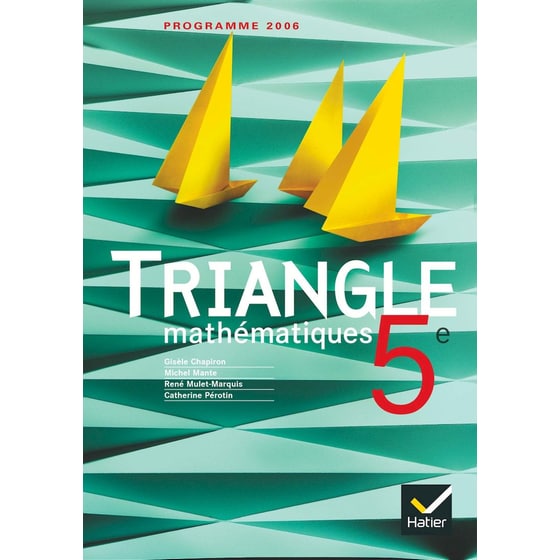 Triangle Mathematiques 5e : Programme 2006 image 0