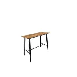 Τραπέζι Bar Woodwell Lavida C55895 από Μέταλλο Antique Oak 120x60x106 cm - Μαύρο/Καφέ