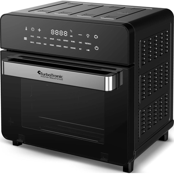 TURBOTRONIC TT-AF5 AIR FRYER OVEN με Πόρτα 1600 W 15 L Μαύρο Φριτέζα -Φουρνάκι Αέρος image 2