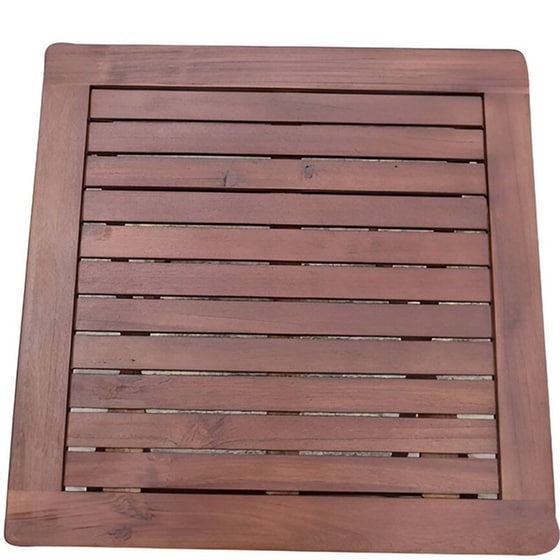 Επιφάνεια Τραπεζιού Woodwell 4 τμχ από Ξύλο φ60x60 cm - Καφέ image 0