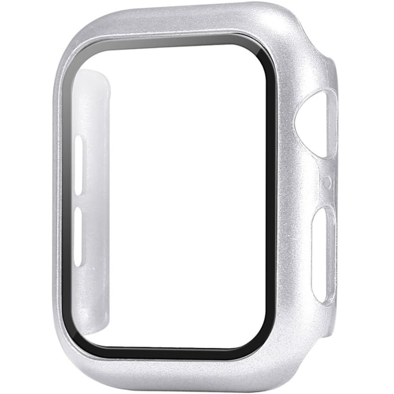 SONIQUE Θήκη Sonique Προστασία PC + Tempered Glass για Apple Watch 38mm - Ασημί