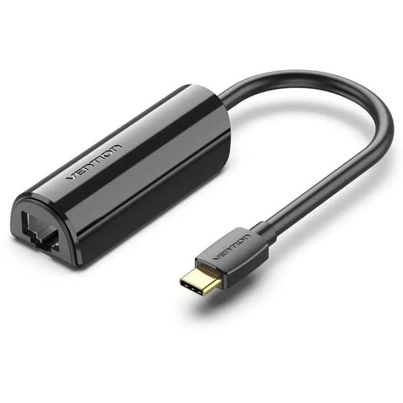Vention CFBBB Αντάπτορας Δικτύου USB-C με Ενσύρματη Σύνδεση Gigabit Ethernet - Μαύρο