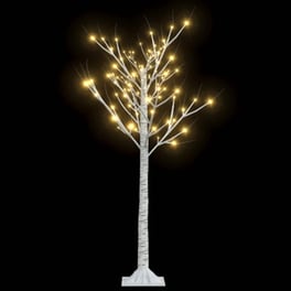 Vidaxl Χριστουγ. Δέντρο Εξωτ./εσωτ. Χώρου 128led Θερμό Λευκό 1,2μ Ιτιά