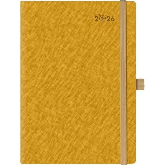 Ημερολόγιο Ημερήσιο 2026 Θεοφύλακτος 12M Appeel Eco Saffiano Plus Golden Delicious Πορτοκαλί image 0