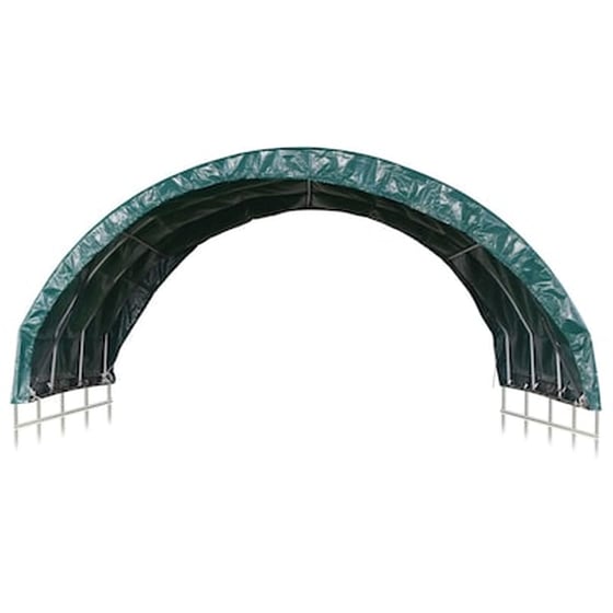 Τέντα Vidaxl Κτηνοτροφίας Πράσινη 3.7x3.7m Από Pvc image 4