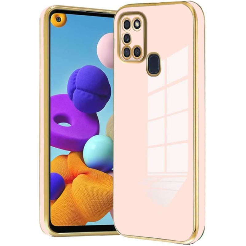 BODYCELL Θήκη Samsung Galaxy A21s - Bodycell Gold Plated - Pink