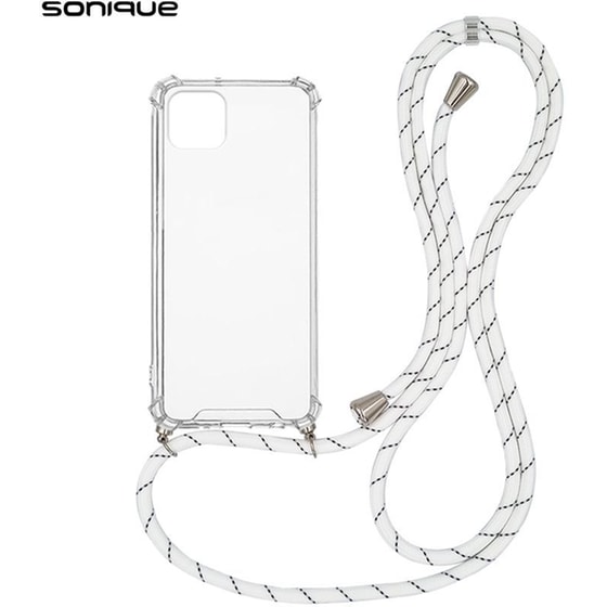 Θήκη Apple iPhone 11 - Sonique με Κορδόνι Armor Clear - Λευκό image 0