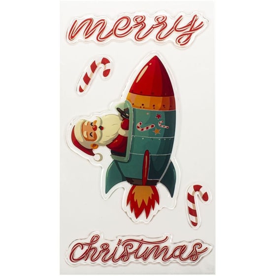 Αυτοκόλλητα Παραθύρου Tri-Coastal Merry Xmas image 1