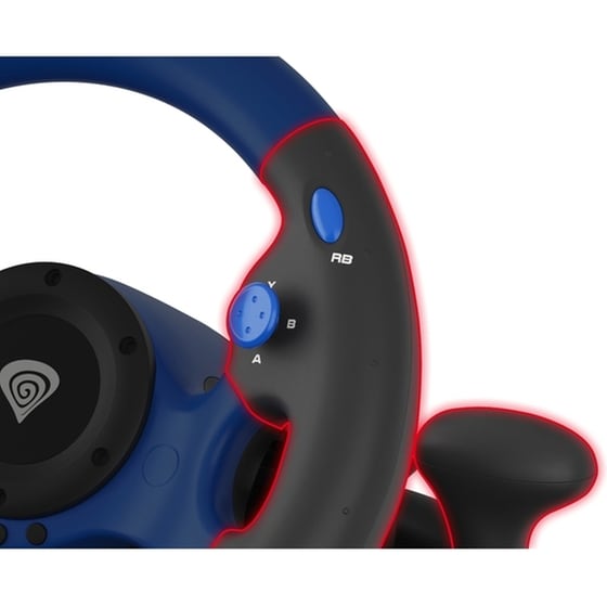 Genesis Seaborg 350 Τιμονιέρα με Πετάλια για PS4, PC, Xbox One - Μαύρο/Μπλε image 6