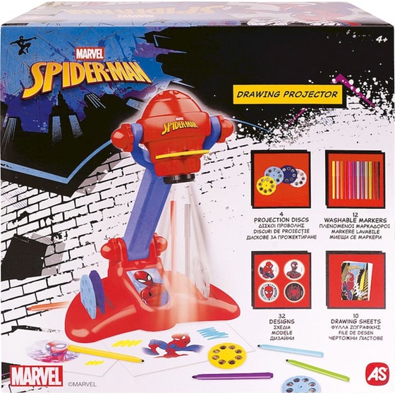 Παιχνιδολαμπάδα Προτζέκτορας Ζωγραφικής Spiderman image 5