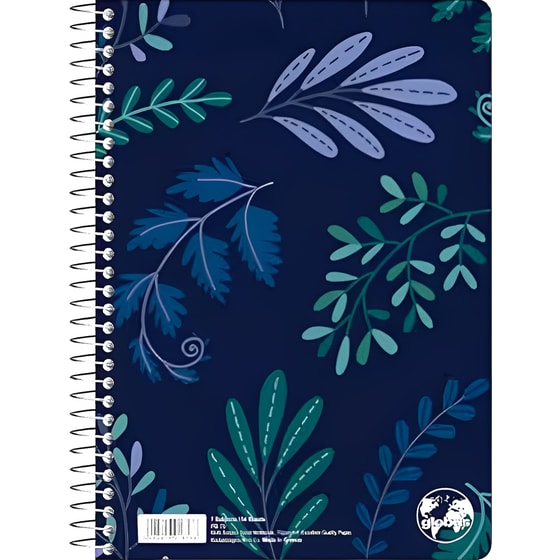 Τετράδιο Σπιράλ GLOBUS B5 2 Θεμάτων Floral (1 Τεμάχιο) image 3