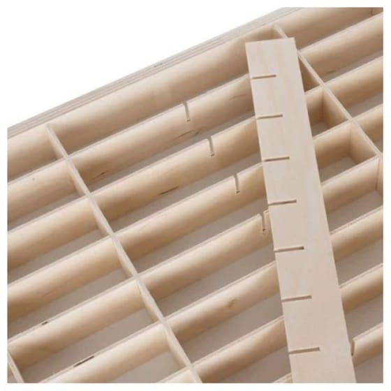 Ξύλινο Ράφι Για Αυτοκινητάκια 54 Θέσεων 60 X 5.3 X 40 Cm Kruzzel 21998 image 2