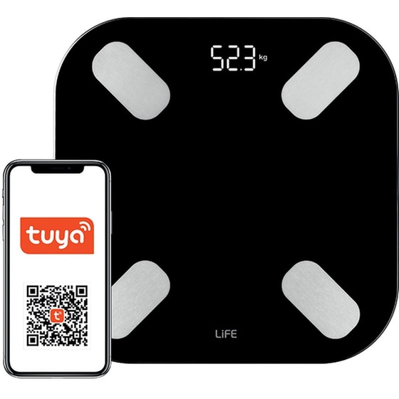 Ζυγαριά Σώματος Life Fit BT 221-0414 - Μαύρο image 3