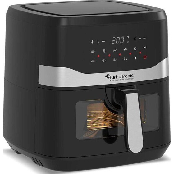 TURBOTRONIC TT-AF7W με Αποσπώμενο Κάδο 1600 W 7.5 L Μαύρο Φριτέζα Αέρος image 2