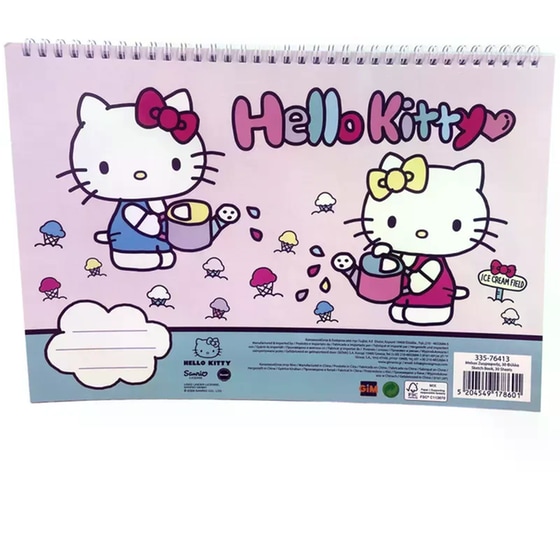 Μπλοκ Ζωγραφικής Gim Α4 30Φ. Hello Kitty image 0