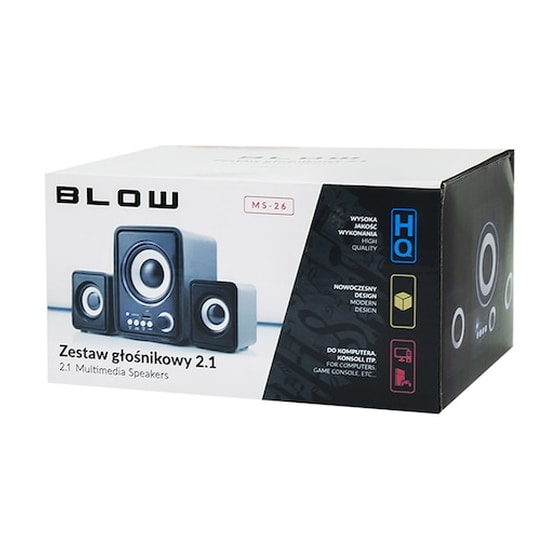 Ηχεία 2.1 Blow MS-26 6W - Black image 1
