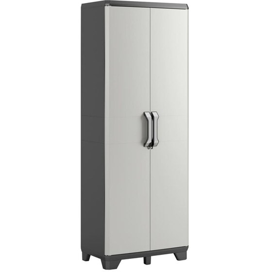 Ντουλάπα Keter Gear Δίφυλλη Πλαστική 68x39x182 cm - Γκρι/Μαύρη image 0