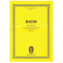 Βιβλίο Για Σύνολα Editions Eulenburg Haydn - Quartet In D Major Op.76/5 [pocket Score]