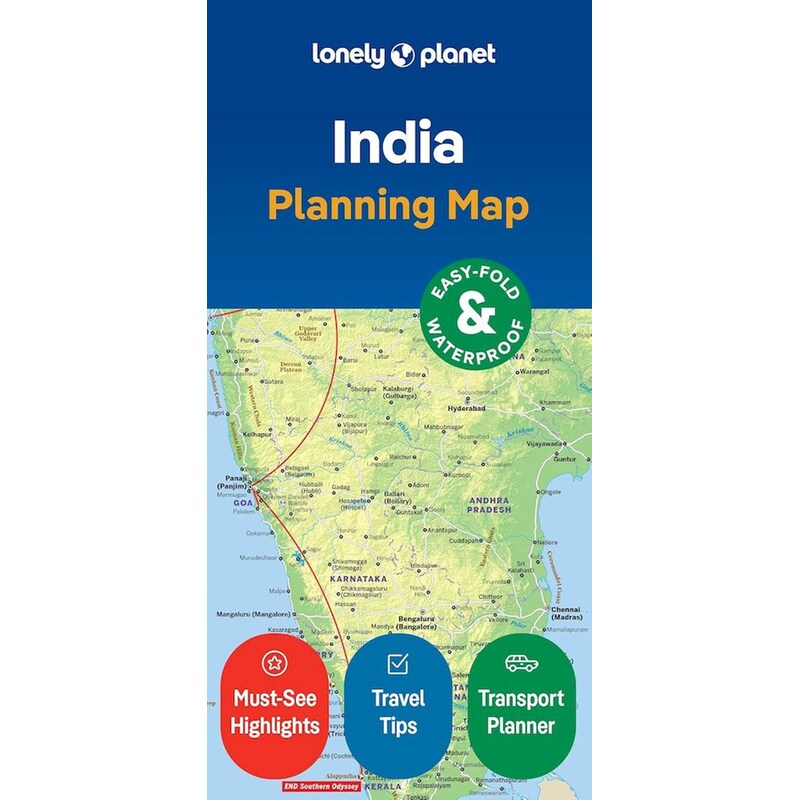 Lonely Planet India Planning Map