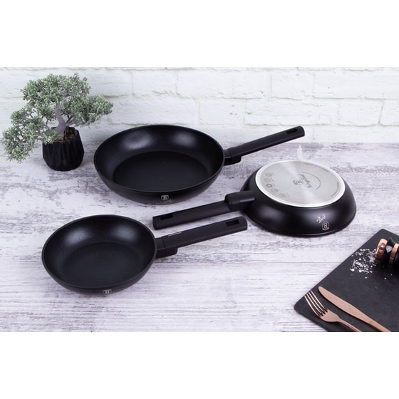 Σετ Τηγάνια BERLINGER BH-7095N 3 τμχ Μαύρο image 2