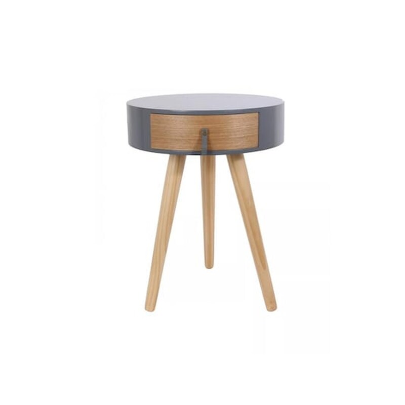 ARIA TRADE Τραπεζάκι Σαλονιού Aria Trade από MDF 35x46.5x35cm - Γκρι