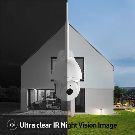 Tellur Smart Wifi Outdoor Camera Έξυπνη Ip Κάμερα Εξωτερικού Χώρου Wifi Σε Λευκό Χρώμα, Ultrahd, Ptz, Autotracking, 3mp image 4