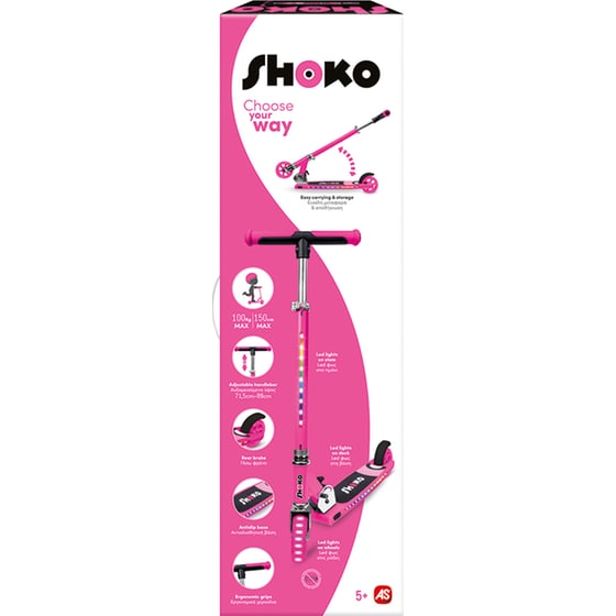 Παιδικό Πατίνι Δίτροχο AS Company Shoko Flex Pro - Φούξια image 8
