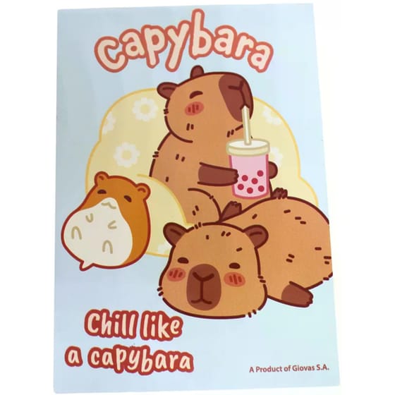 Σχολικό Σετ Γραφής με Μπλοκ Gim Capybara-Happy Life image 3