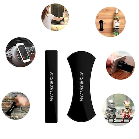 Βάση Στήριξης Επιτραπέζια Oem Nano Rubber Pad Sticker - Μαύρο image 2