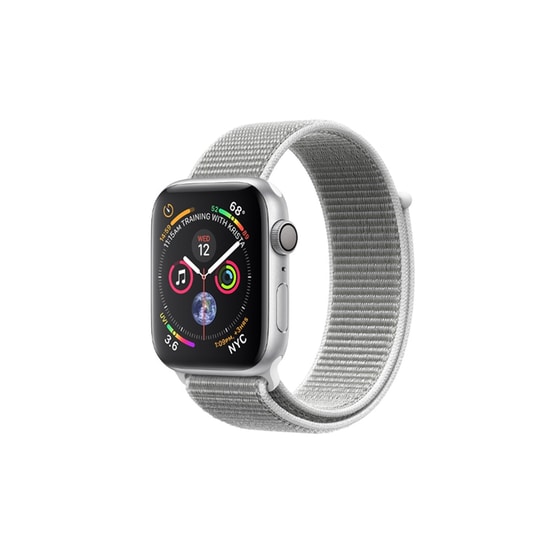 Apple Watch Series 4 44mm Aluminum Silver Sport Loop Seashell image 0
