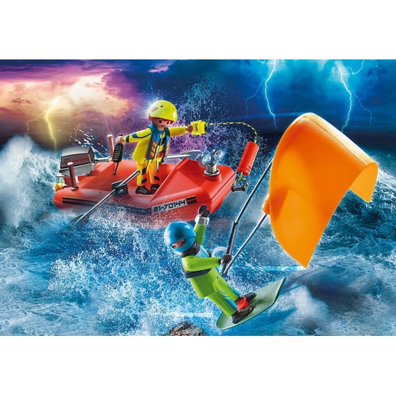 PLAYMOBIL® City Action Επιχείρηση Διάσωσης Kitesurfer με Σκάφος (70144) image 2