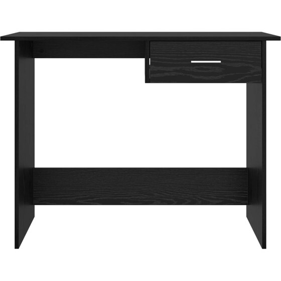 Γραφείο VidaXL από Επεξεργασμένο Ξύλο 100x50x76 cm - Μαύρη Οξιά image 3
