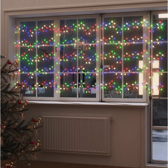 Χριστουγεννιάτικα Λαμπάκια VidaXL Κουρτίνα 500 Led 4.56m - Πολύχρωμο image 1