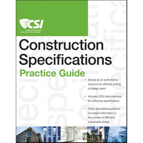 CSI Construction Specifications Practice Guide image 0