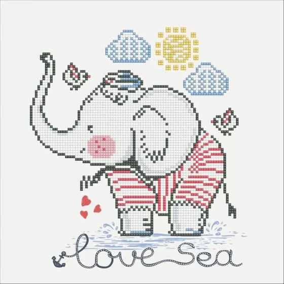 Diamond Dotz Love Sea 32x32 image 1