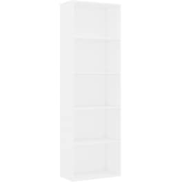 Βιβλιοθήκη VidaXL από Μοριοσανίδα 60x30x189cm - Λευκό