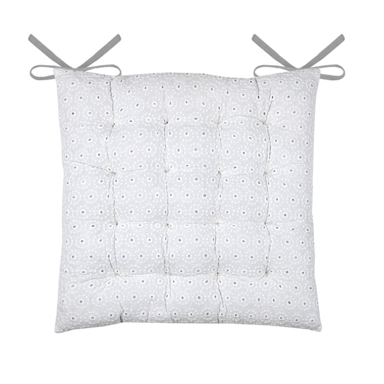 Μαξιλάρι Καρέκλας Spitishop 2 Όψεων 2 Όψεων  Cuc202001gal 38x38cm - Λευκό/Γκρι image 2