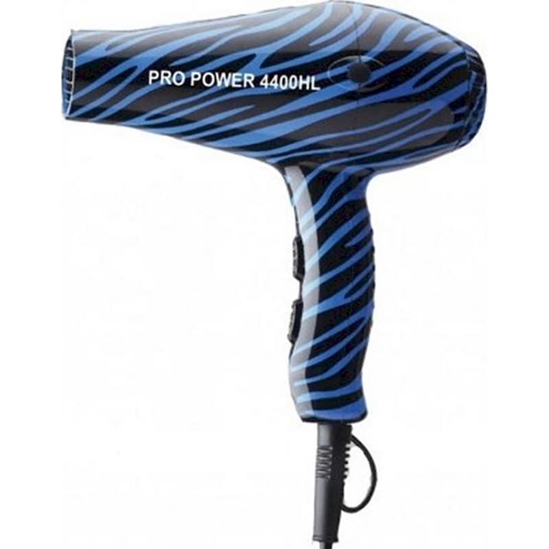 HAIRLUX Hairlux Italy Επαγγελματικό Πιστολάκι Μαλλιών Super Turbo 4400 Blue Zebra 2400w Με 2 Ταχύτητες